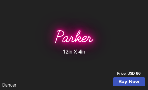 CUSTOM NEON SIGN FOR Parkertor87