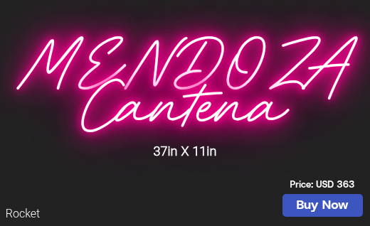 CUSTOM NEON SIGN FOR Mark3mend2ent