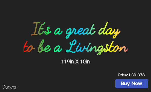 CUSTOM NEON SIGN FOR Matt Livingston70