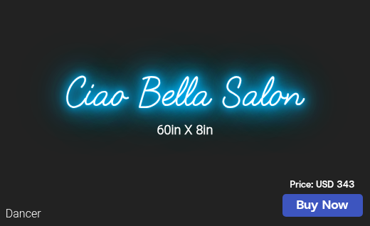 CUSTOM NEON SIGN FOR Paige4style