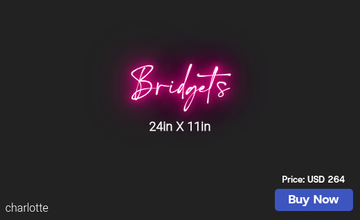 CUSTOM NEON SIGN FOR Rgla112