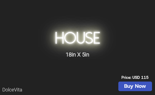 CUSTOM NEON SIGN FOR Houseofsilkandscandal