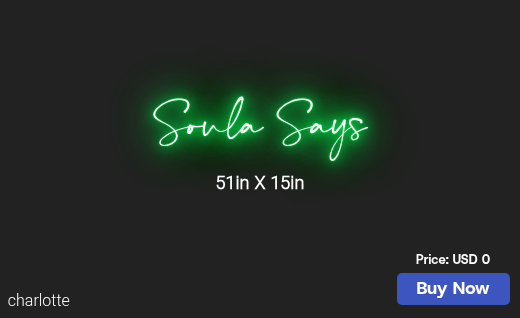 CUSTOM NEON SIGN FOR Tomandsoula