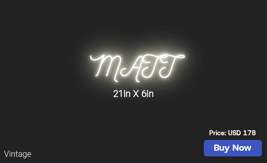 CUSTOM NEON SIGN FOR Brownriley982