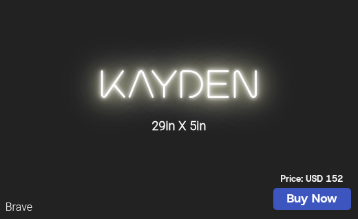 CUSTOM NEON SIGN FOR Natashasmall83