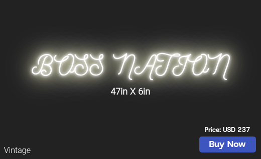 CUSTOM NEON SIGN FOR Jefatheoneandonly
