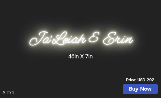 CUSTOM NEON SIGN FOR Tiaracole90