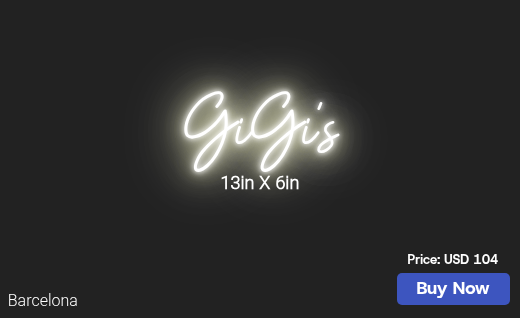 CUSTOM NEON SIGN FOR Doribelle64