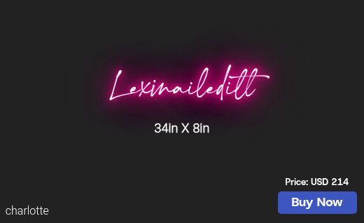 CUSTOM NEON SIGN FOR Alexiajohnson233
