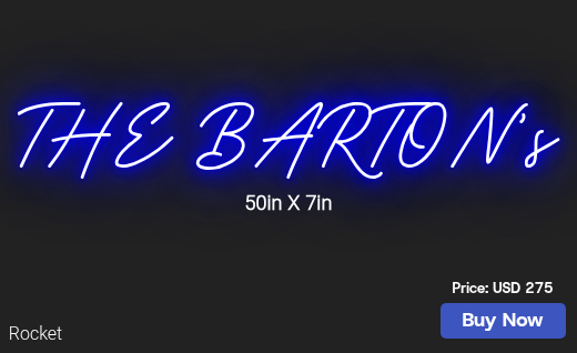 CUSTOM NEON SIGN FOR Franklinerika