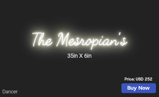 CUSTOM NEON SIGN FOR Ir Karakhanyan