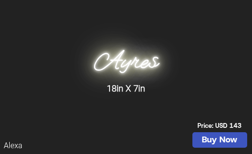 CUSTOM NEON SIGN FOR Rayres