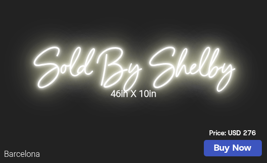 CUSTOM NEON SIGN FOR KDMAX1959