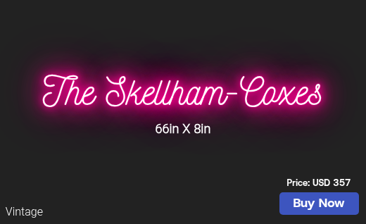 CUSTOM NEON SIGN FOR Tricia Skellham
