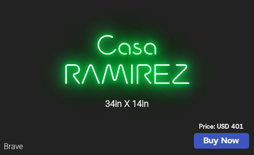 CUSTOM NEON SIGN FOR Larramirez3