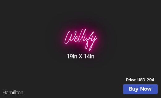 CUSTOM NEON SIGN FOR Wellifyhealth