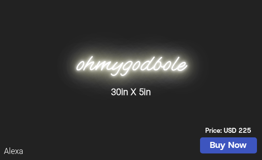 CUSTOM NEON SIGN FOR Ramaratnam Uma