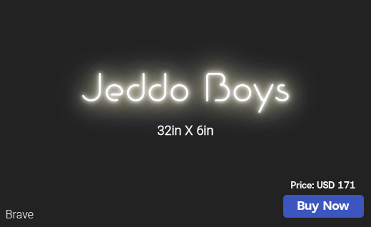 CUSTOM NEON SIGN FOR Johnnybravo6900