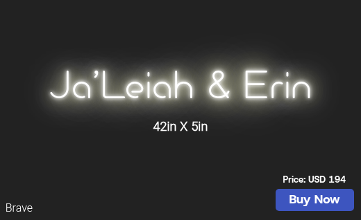 CUSTOM NEON SIGN FOR Tiaracole90