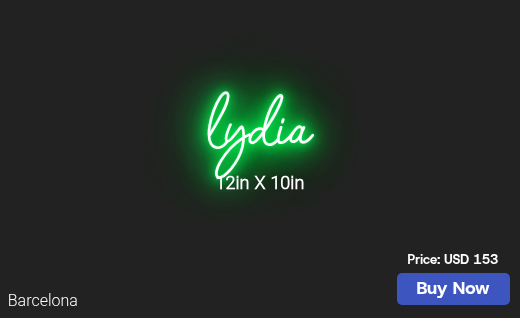 CUSTOM NEON SIGN FOR Chattkalyn