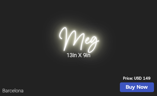 CUSTOM NEON SIGN FOR Meghanbeth2002