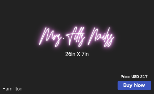 CUSTOM NEON SIGN FOR Marlyne A Roberts