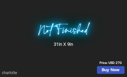 CUSTOM NEON SIGN FOR Garrettk14