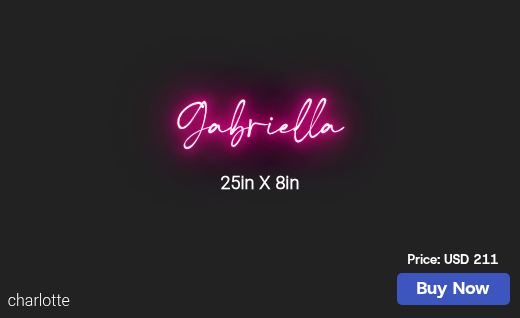 CUSTOM NEON SIGN FOR Norsal2354