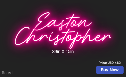 CUSTOM NEON SIGN FOR Michelle C Dunn109