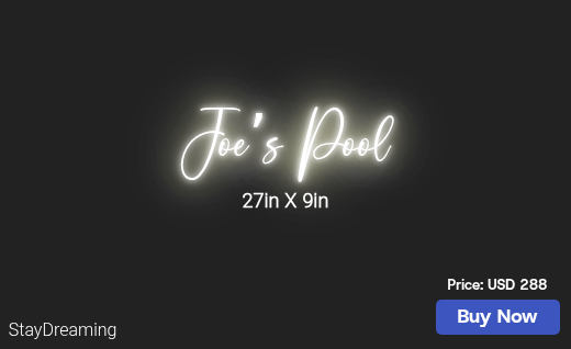 CUSTOM NEON SIGN FOR Antatum