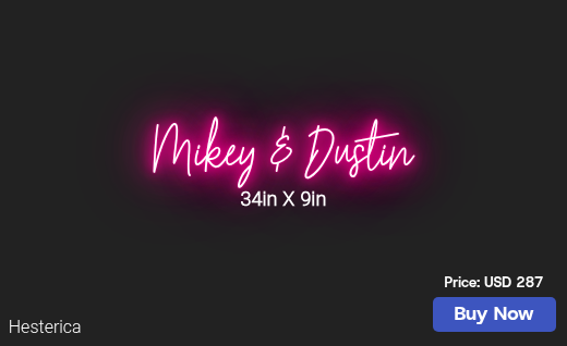 CUSTOM NEON SIGN FOR Michaelswetz