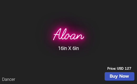 CUSTOM NEON SIGN FOR Timdiam