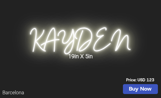 CUSTOM NEON SIGN FOR Natashasmall83
