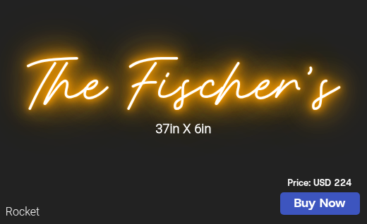 CUSTOM NEON SIGN FOR Rileyfisch