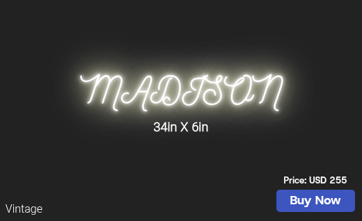 CUSTOM NEON SIGN FOR Vdavismino