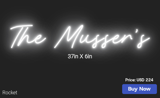 CUSTOM NEON SIGN FOR Gsmusser