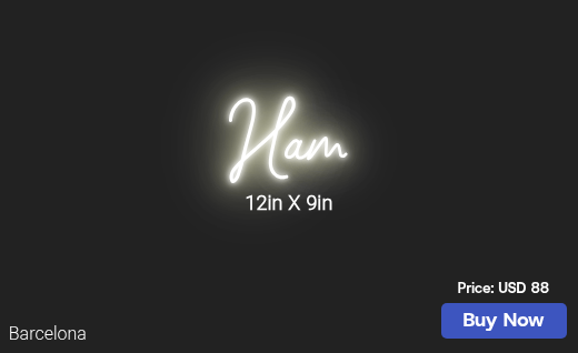 CUSTOM NEON SIGN FOR Vjordan455