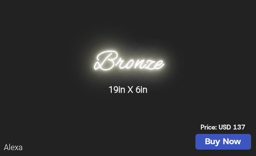 CUSTOM NEON SIGN FOR Bronzecreektans