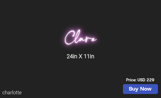 CUSTOM NEON SIGN FOR Cqlbrown