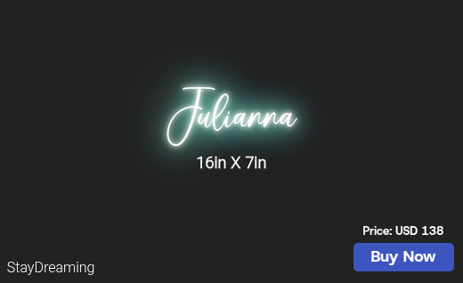 CUSTOM NEON SIGN FOR Winter0208