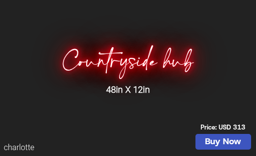 CUSTOM NEON SIGN FOR Bentoniafoodmart