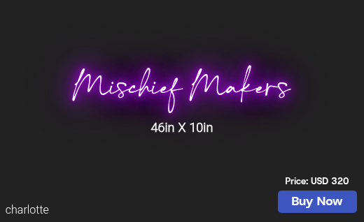 CUSTOM NEON SIGN FOR Angelahhr