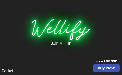 CUSTOM NEON SIGN FOR Wellifyhealth