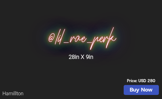 CUSTOM NEON SIGN FOR Raelynnperkins10