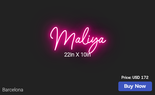 CUSTOM NEON SIGN FOR Missleelee83