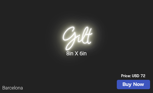 CUSTOM NEON SIGN FOR Gjtasha