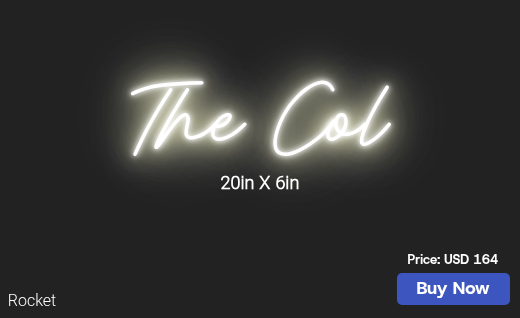 CUSTOM NEON SIGN FOR Colemanchula