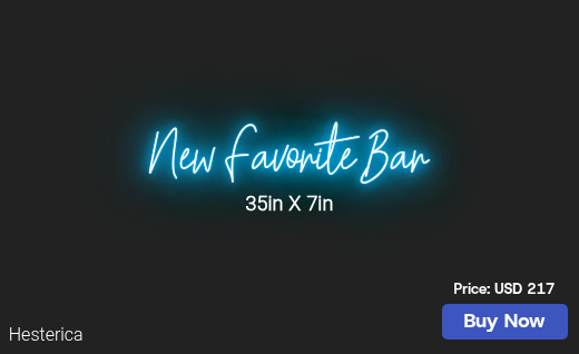 CUSTOM NEON SIGN FOR Tskblasco