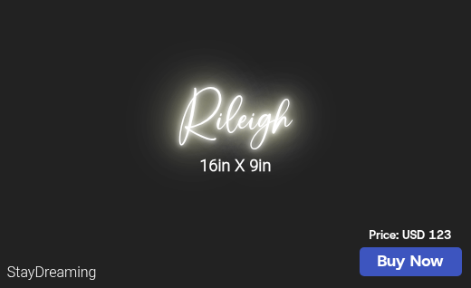 CUSTOM NEON SIGN FOR Ljjacob422