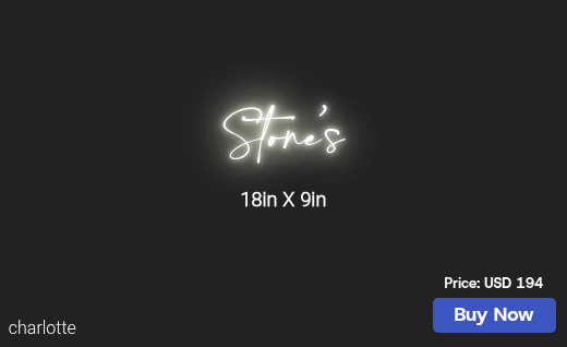 CUSTOM NEON SIGN FOR Pstone909